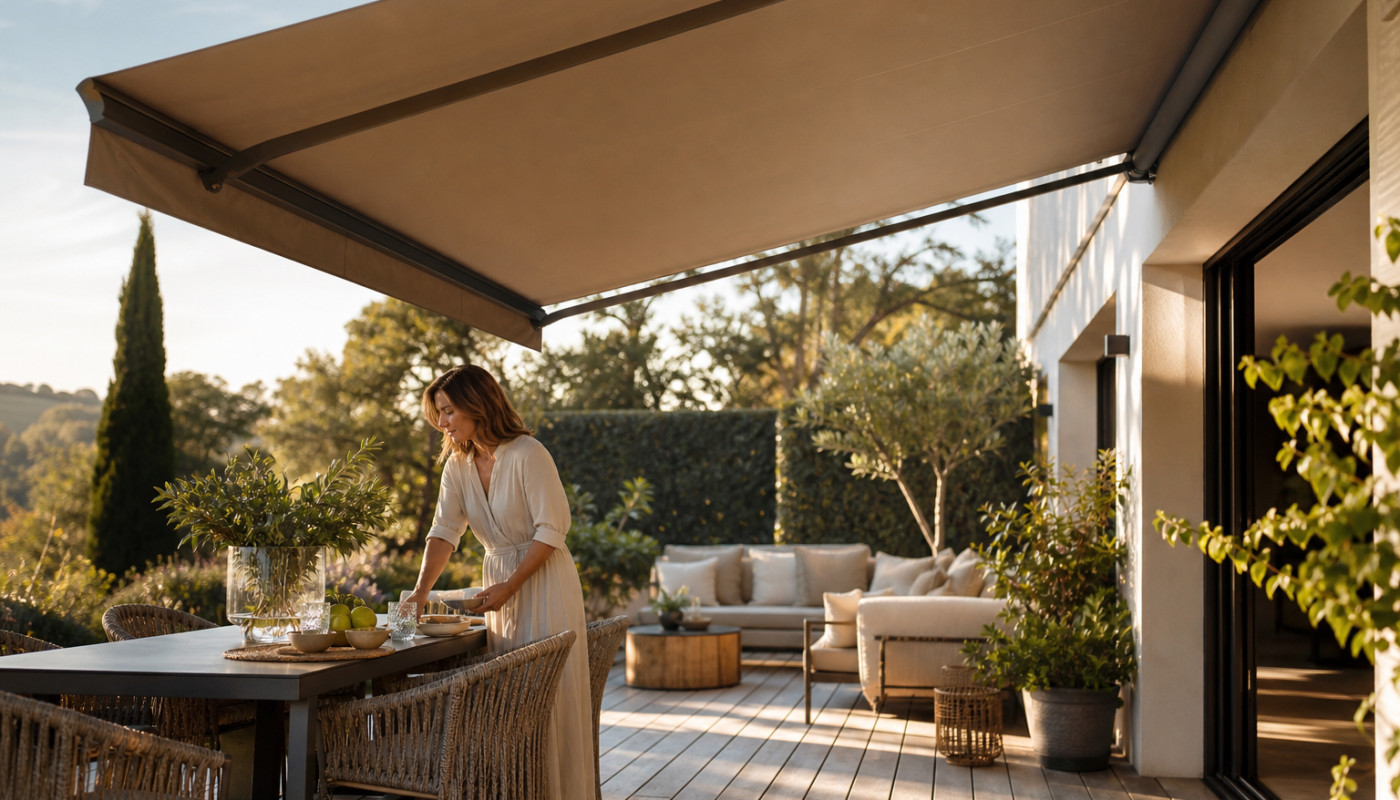 Quand le choix du store redéfinit l’ambiance de votre terrasse